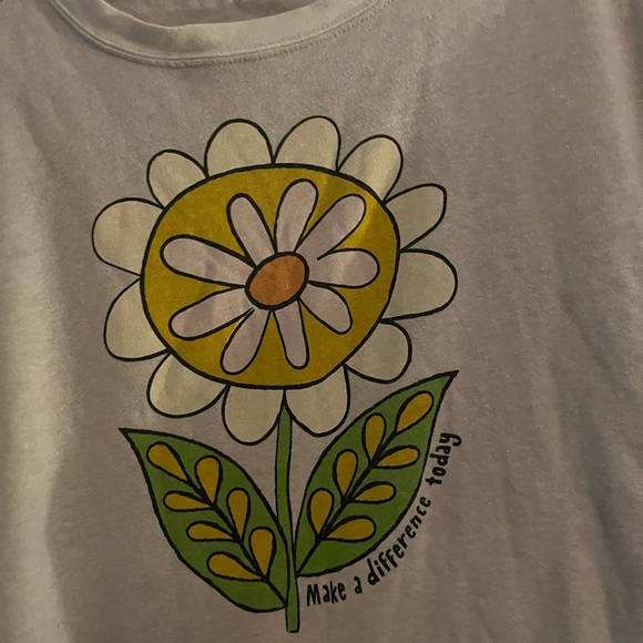 NATURAL LIFE Cream Sweatshirt with Yellow Flower Design - Picture 2 of 4